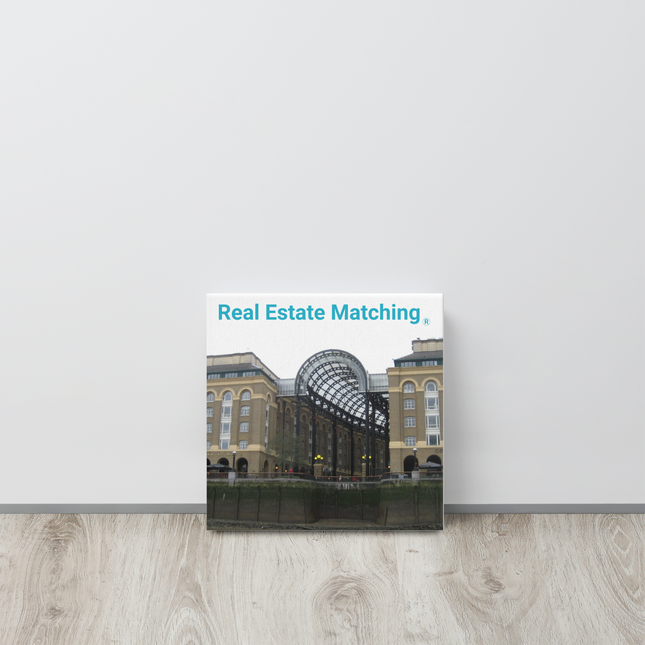 Hay's Galleria Thin canvas with Real Estate Matching Logo
