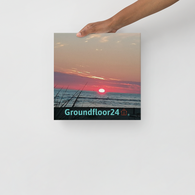 Beutiful Thin canvas with Groundfloor24 Logo