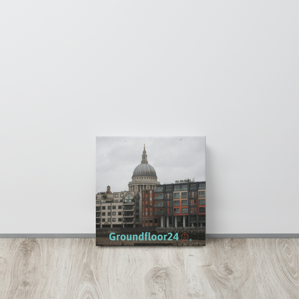 St. Paul's Cathedral Thin canvas with Groundfloor24 Logo