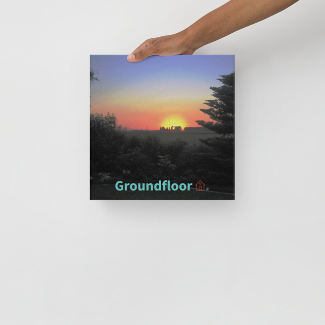 Beautiful Sunset Sinari Thin canvas with Groundfloor with House Logo