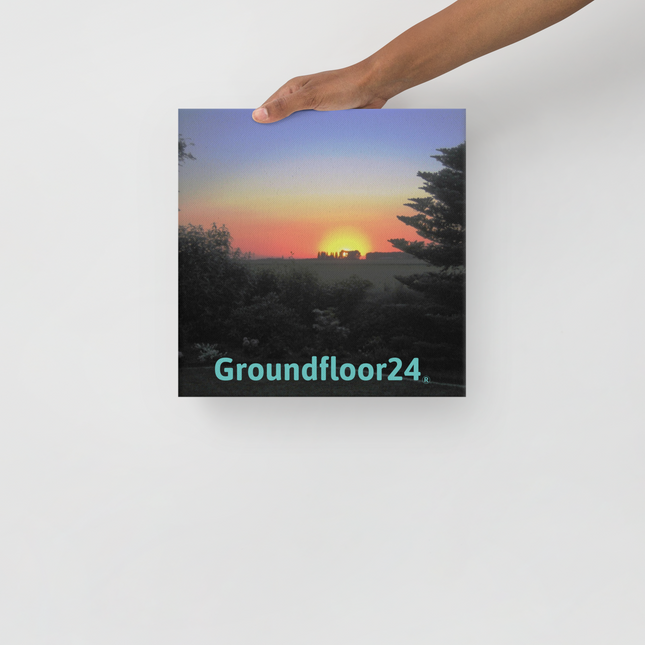 Beautiful Sunset Sinari Thin canvas with Groundfloor24 without House Logo