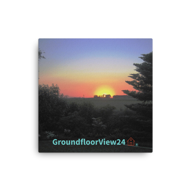 Beautiful Sunset Sinari Thin canvas with groundfloorview24 with House Logo