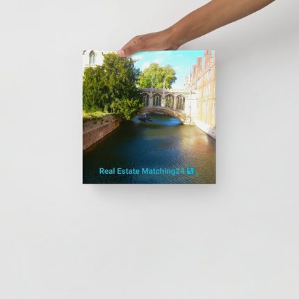 Beautiful Canel Thin canvas with realestatematching24 with key Logo