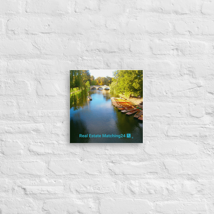 Beautiful Nature Thin canvas with realestatematching24 with key Logo
