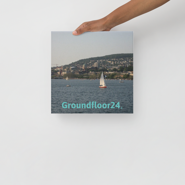 Beautiful River & Hills Sinari Thin canvas with Groundfloor24 without House Logo