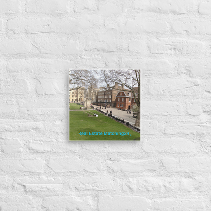 Beautiful Park Thin canvas with realestatematching24 without key Logo
