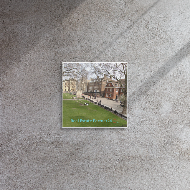 Beautiful Park Thin canvas with realestatepartner24 with house Logo