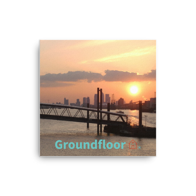 Evening Glow Thin canvas with Groundfloor with House Logo