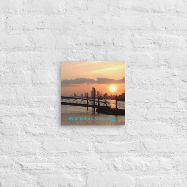 Evening Glow Thin canvas with realestatematching without key Logo