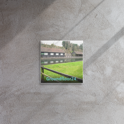 Lakeside Serenity Thin canvas with Groundfloor24 without House Logo