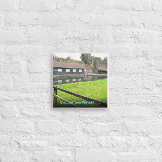 Lakeside Serenity Thin canvas with groundfloorview24 with House Logo