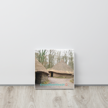 Village Charm Thin canvas with groundfloorview24 with House Logo