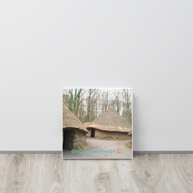 Village Charm Thin canvas with groundfloorview24 with House Logo