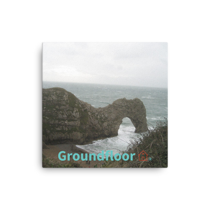Coastal Escape Thin canvas with Groundfloor with House Logo