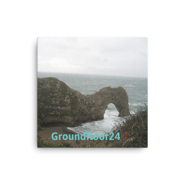 Coastal Escape Thin canvas with Groundfloor24 with House Logo