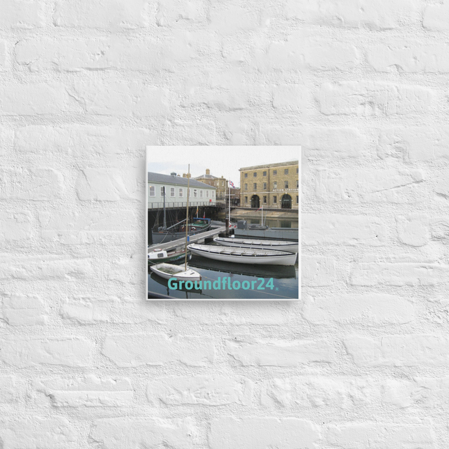 Boat on Water Thin canvas with Groundfloor24 without House Logo