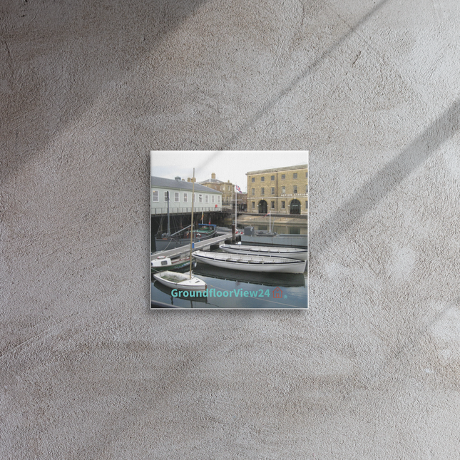 Boat on Water Thin canvas with groundfloorview24 with House Logo