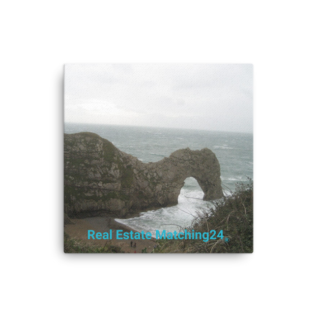 Coastal Escape Thin canvas with realestatematching24 without key Logo