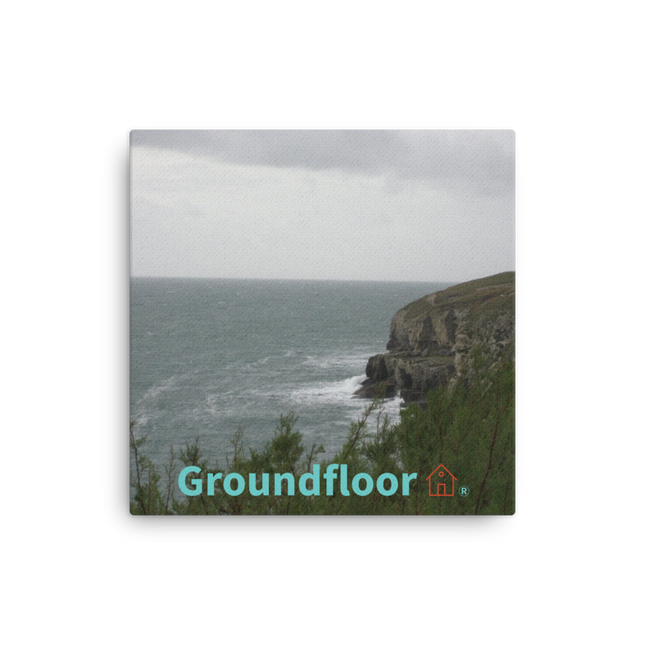 Seaside Serenity Thin canvas with Groundfloor with House Logo