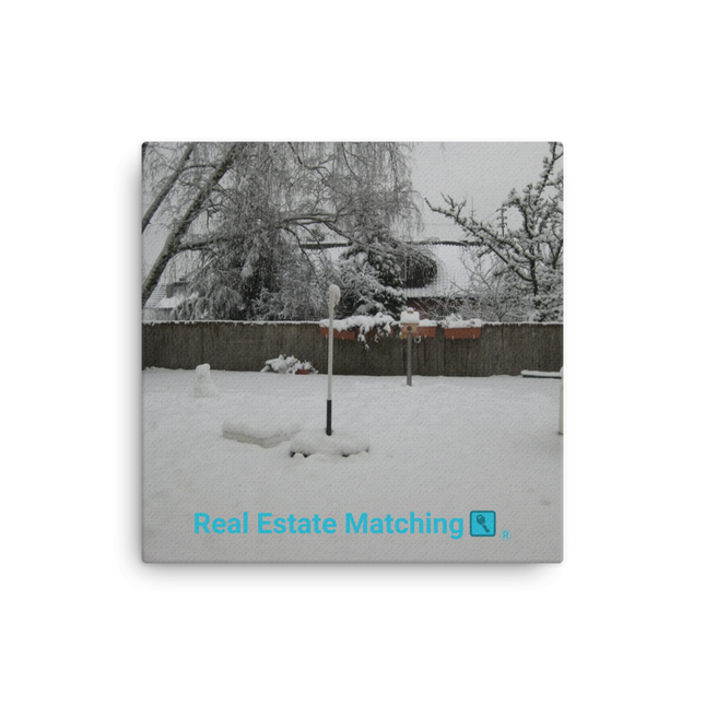 Winter Wonderland Thin canvas with realestatematching with key Logo