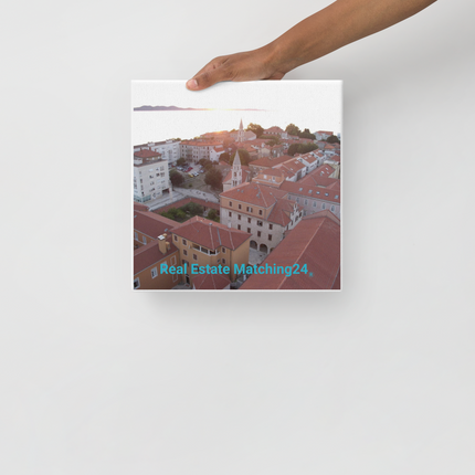 Roof Sunset View Thin canvas with realestatematching24 without key Logo