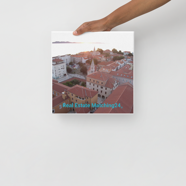 Roof Sunset View Thin canvas with realestatematching24 without key Logo