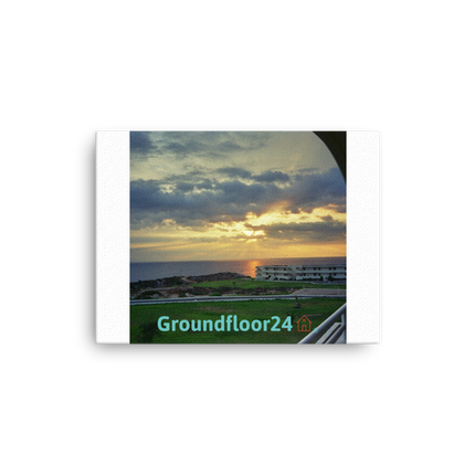Natural View Thin canvas with Groundfloor24 with House Logo