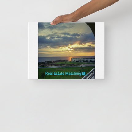 Natural View Thin canvas with realestatematching with key Logo