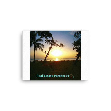 Beautiful Sea View Thin canvas with realestatepartner24 with house Logo