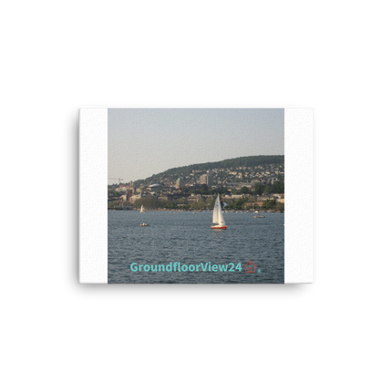 Beautiful River & Hills Sinari Thin canvas with groundfloorview24 with House Logo