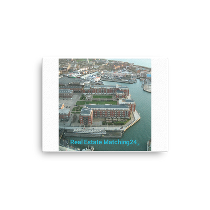 Nice City Thin canvas with realestatematching24 without key Logo