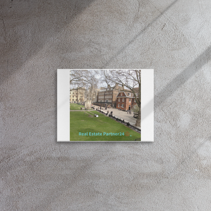 Beautiful Park Thin canvas with realestatepartner24 with house Logo