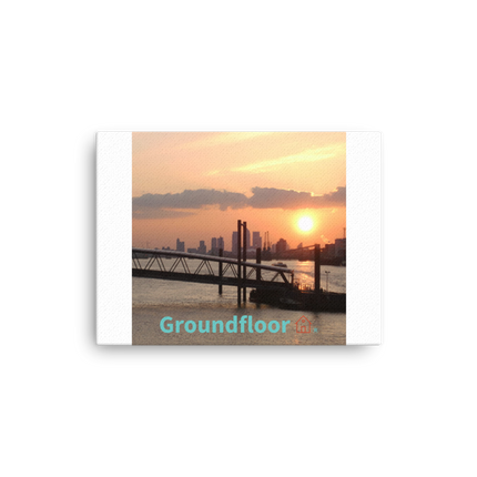 Evening Glow Thin canvas with Groundfloor with House Logo