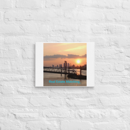Evening Glow Thin canvas with realestatematching without key Logo