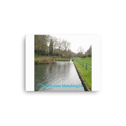 Lakeside Beauty Thin canvas with realestatematching24 without key Logo