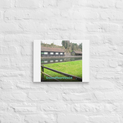 Lakeside Serenity Thin canvas with groundfloorview24 with House Logo