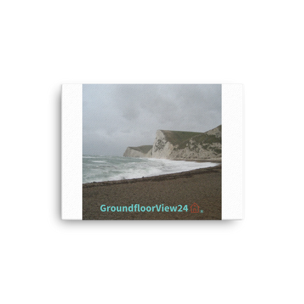 Waves and Sand Thin canvas with groundfloorview24 with House Logo