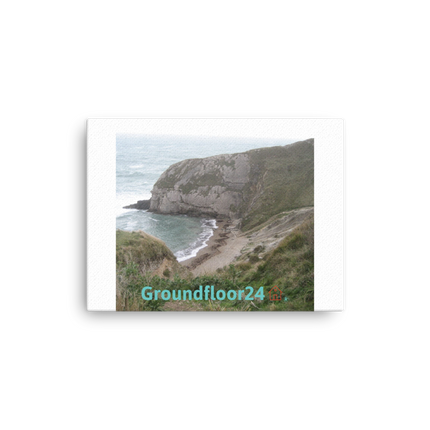 Sea & Hills Thin canvas with Groundfloor24 with House Logo
