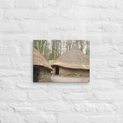 Village Charm Thin canvas with realestatematching with key Logo