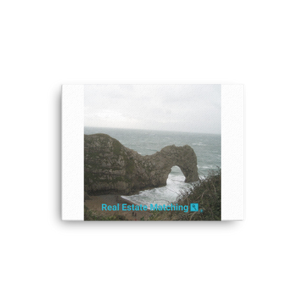 Coastal Escape Thin canvas with realestatematching with key Logo