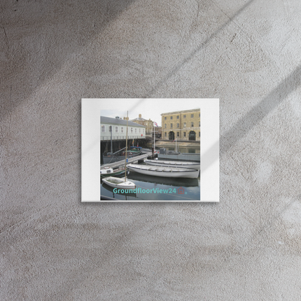 Boat on Water Thin canvas with groundfloorview24 with House Logo