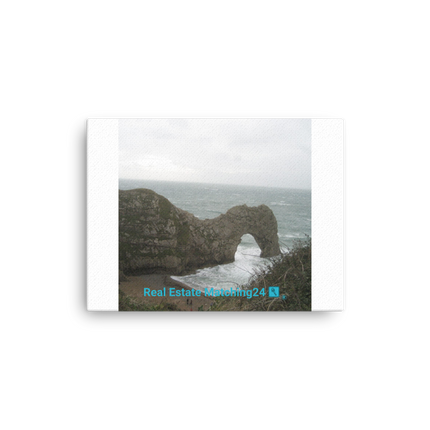 Coastal Escape Thin canvas with realestatematching24 with key Logo