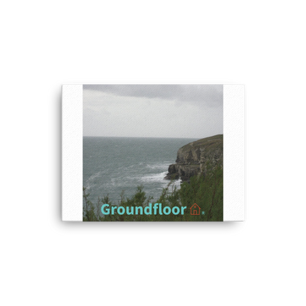 Seaside Serenity Thin canvas with Groundfloor with House Logo