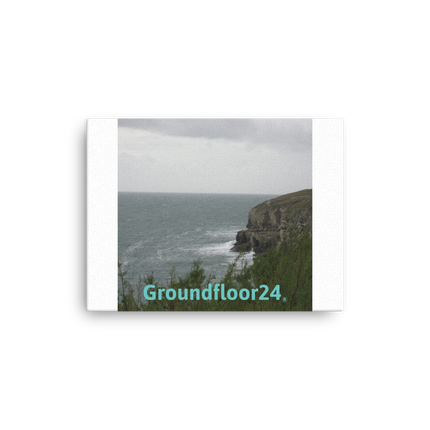 Seaside Serenity Thin canvas with Groundfloor24 without House Logo