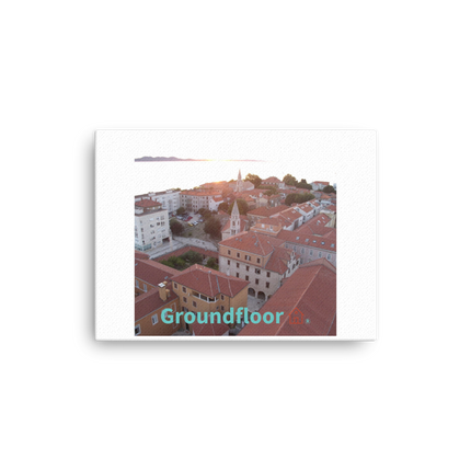 Roof Sunset View Thin canvas with Groundfloor with House Logo