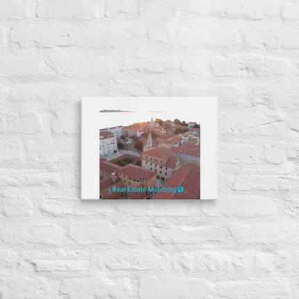 Roof Sunset View Thin canvas with realestatematching with key Logo