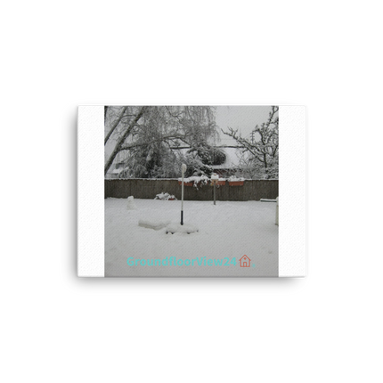 Winter Wonderland Thin canvas with groundfloorview24 with House Logo