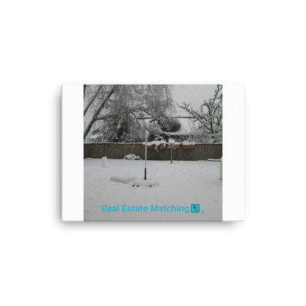 Winter Wonderland Thin canvas with realestatematching with key Logo