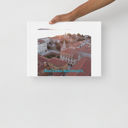Roof Sunset View Thin canvas with realestatematching24 without key Logo