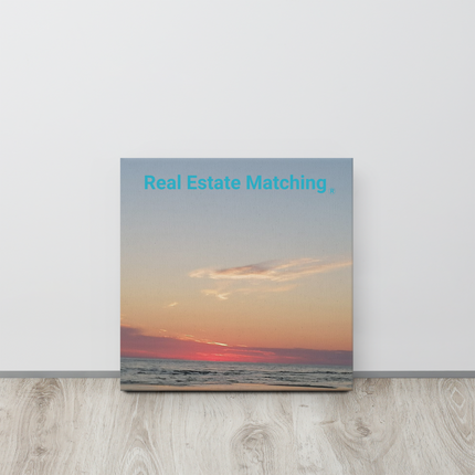 Sunset Sinari Thin canvas with Real Estate Matching Logo